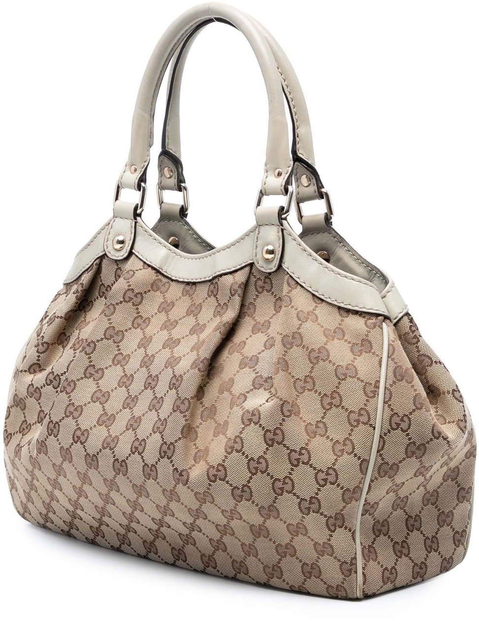 Gucci Medium GG Canvas Sukey Tote Bruin