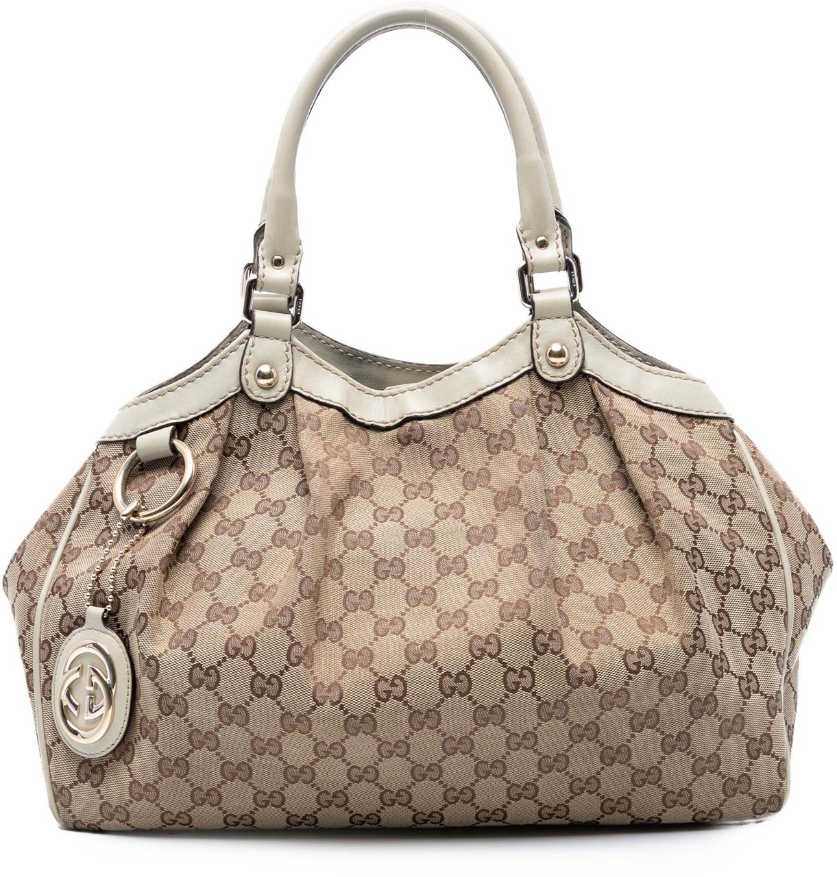 Gucci Medium GG Canvas Sukey Tote Bruin