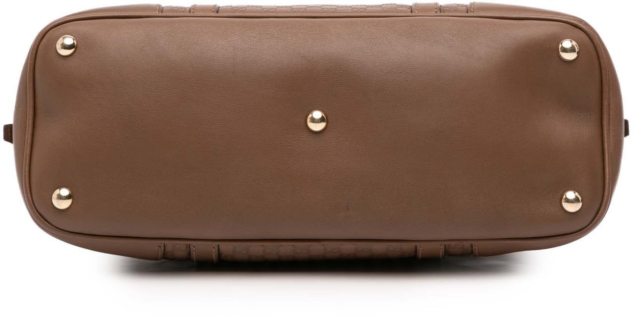 Gucci Small Microguccissima Nice Dome Satchel Bruin