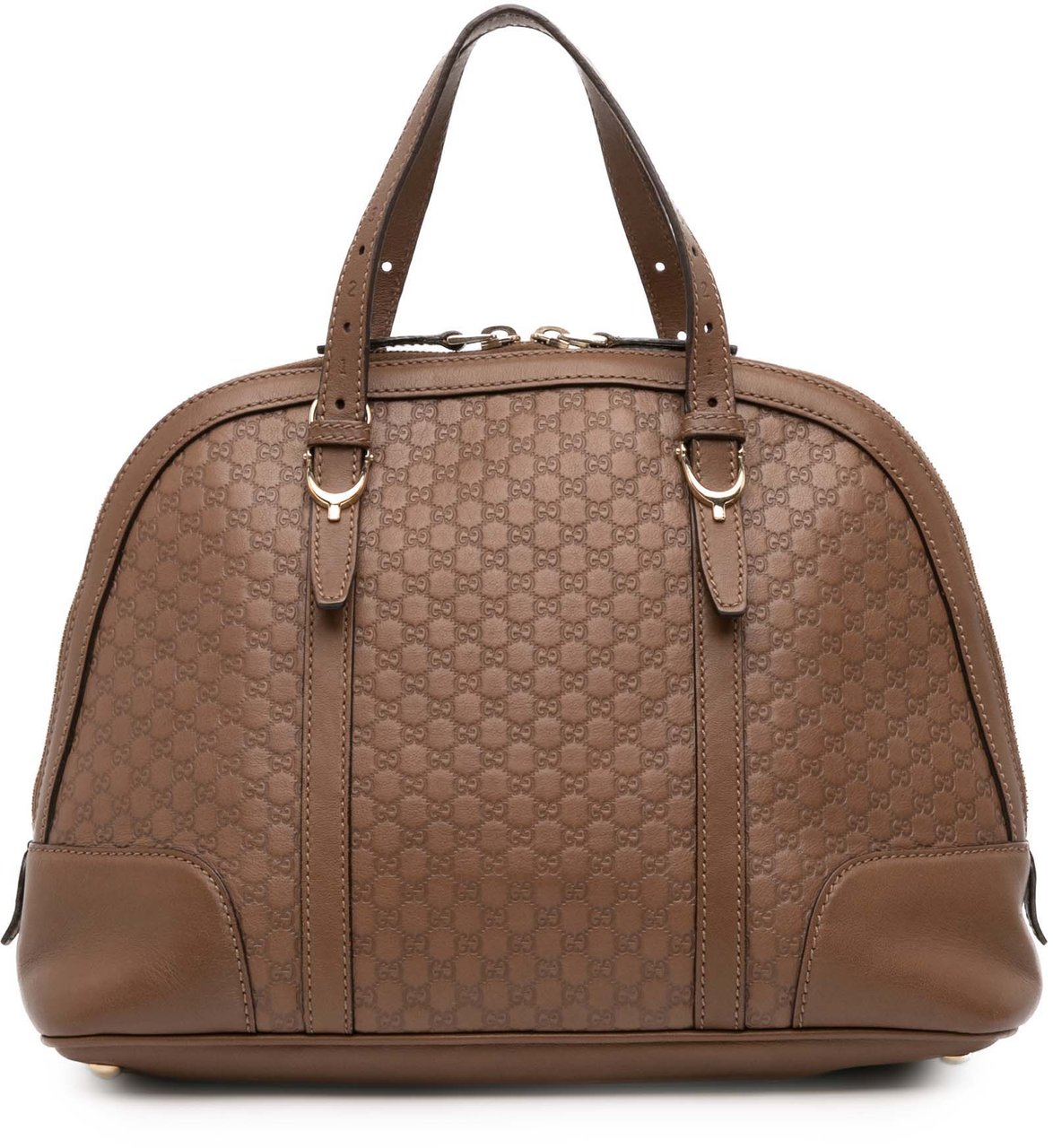 Gucci Small Microguccissima Nice Dome Satchel Bruin