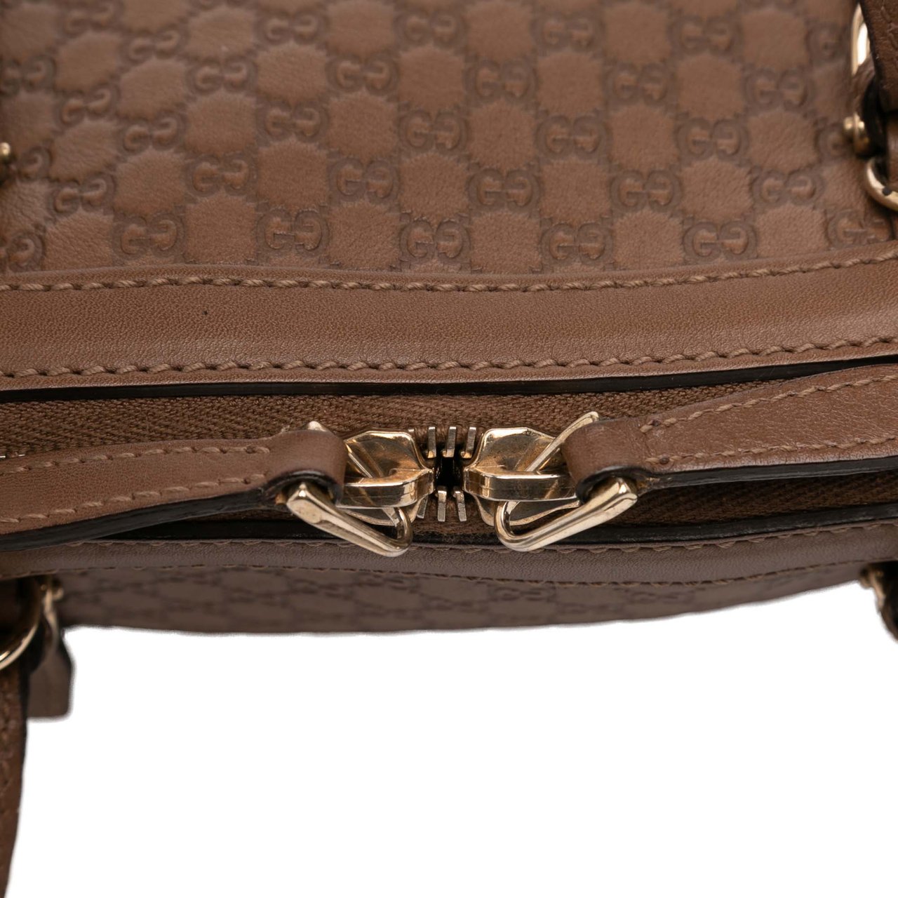 Gucci Small Microguccissima Nice Dome Satchel Bruin