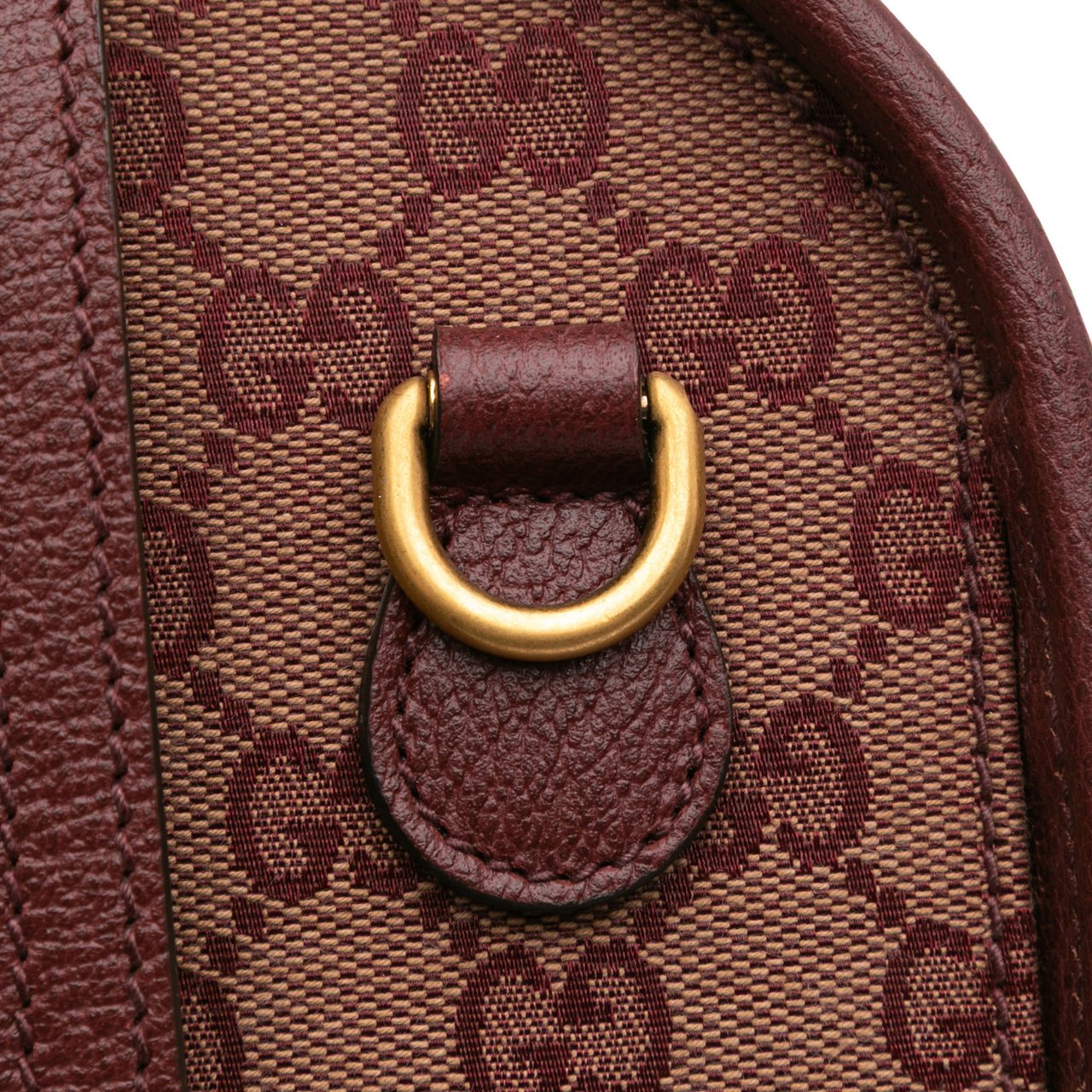 Gucci Mini GG Canvas Ophidia Web Duffle Bag Rood