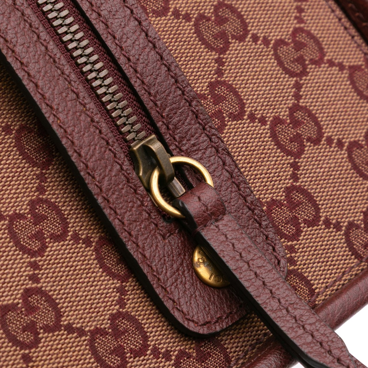Gucci Mini GG Canvas Ophidia Web Duffle Bag Rood