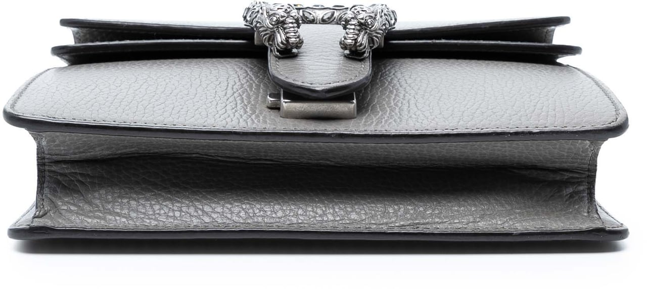Gucci Small Leather Dionysus Crossbody Grijs