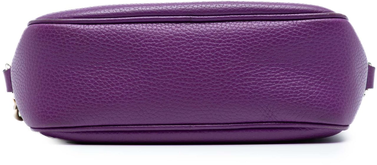 Gucci Metallic Leather Soho Disco Crossbody Paars