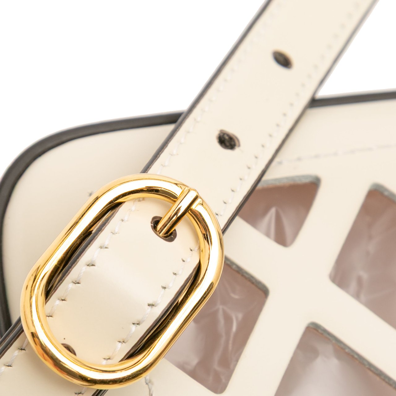 Gucci Medium Cutout Leather and Flora Canvas Traforata Flap Crossbody Wit