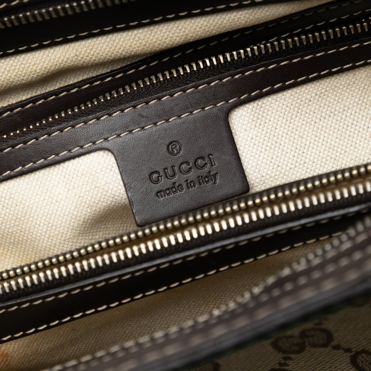 Gucci GG Canvas Mayfair Tote Bruin