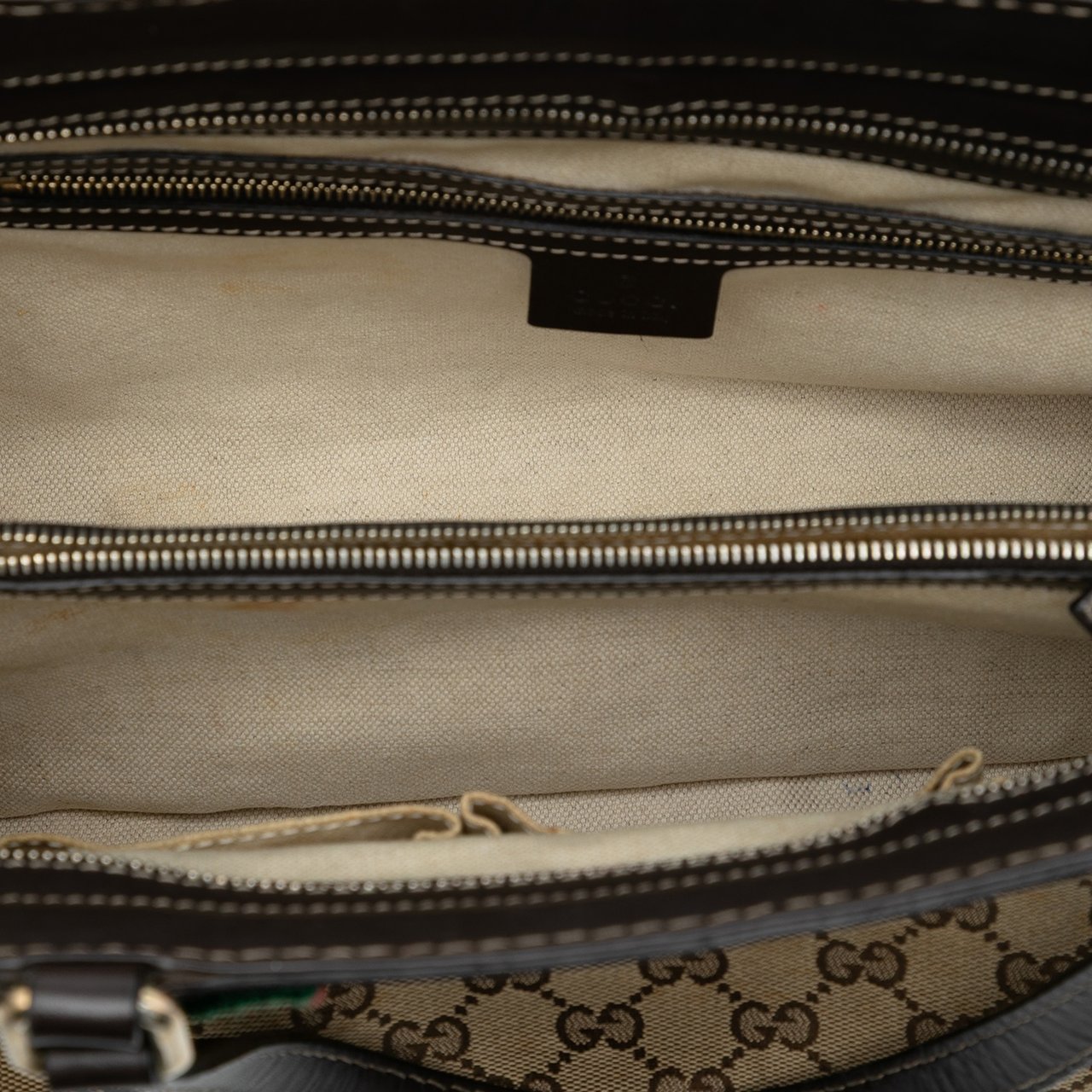 Gucci GG Canvas Mayfair Tote Bruin
