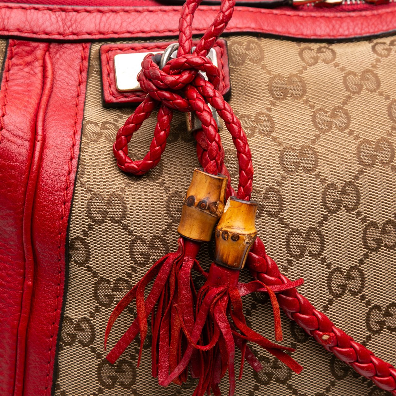 Gucci Large GG Canvas Bella Satchel Bruin