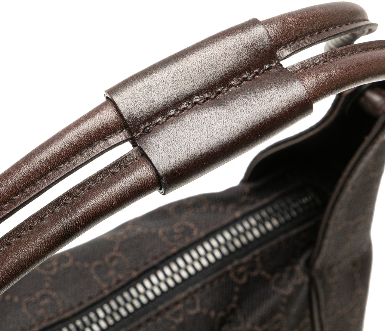 Gucci GG Denim Handbag Bruin