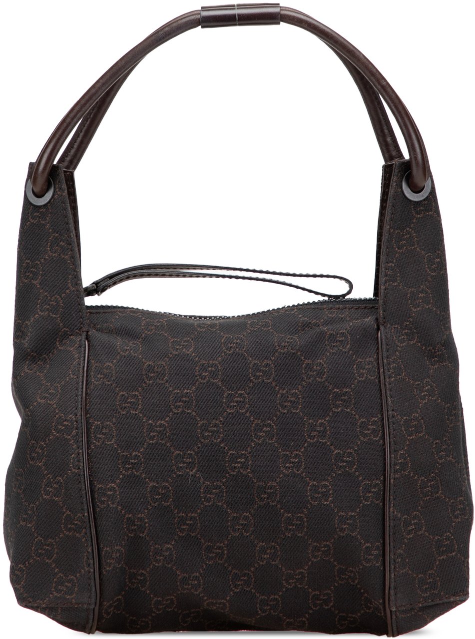 Gucci GG Denim Handbag Bruin