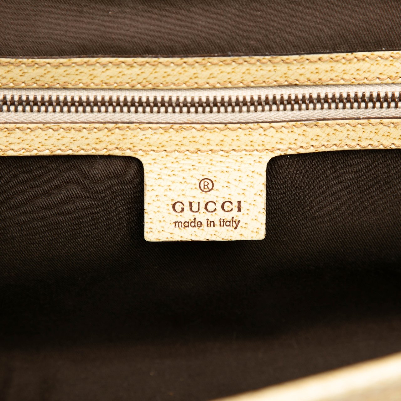 Gucci GG Canvas Bamboo Bullet Shoulder Bag Bruin