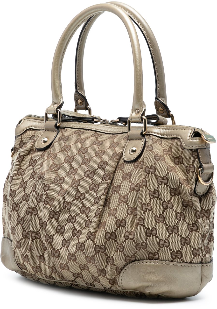 Gucci GG Canvas Sukey Satchel Bruin