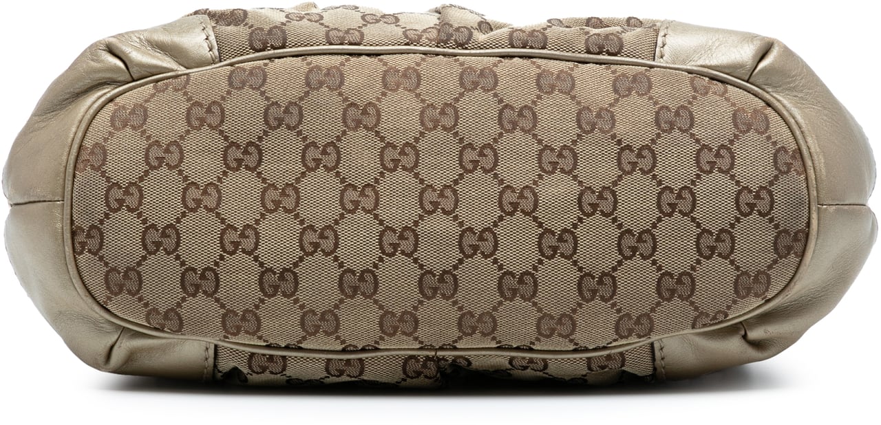 Gucci GG Canvas Sukey Satchel Bruin
