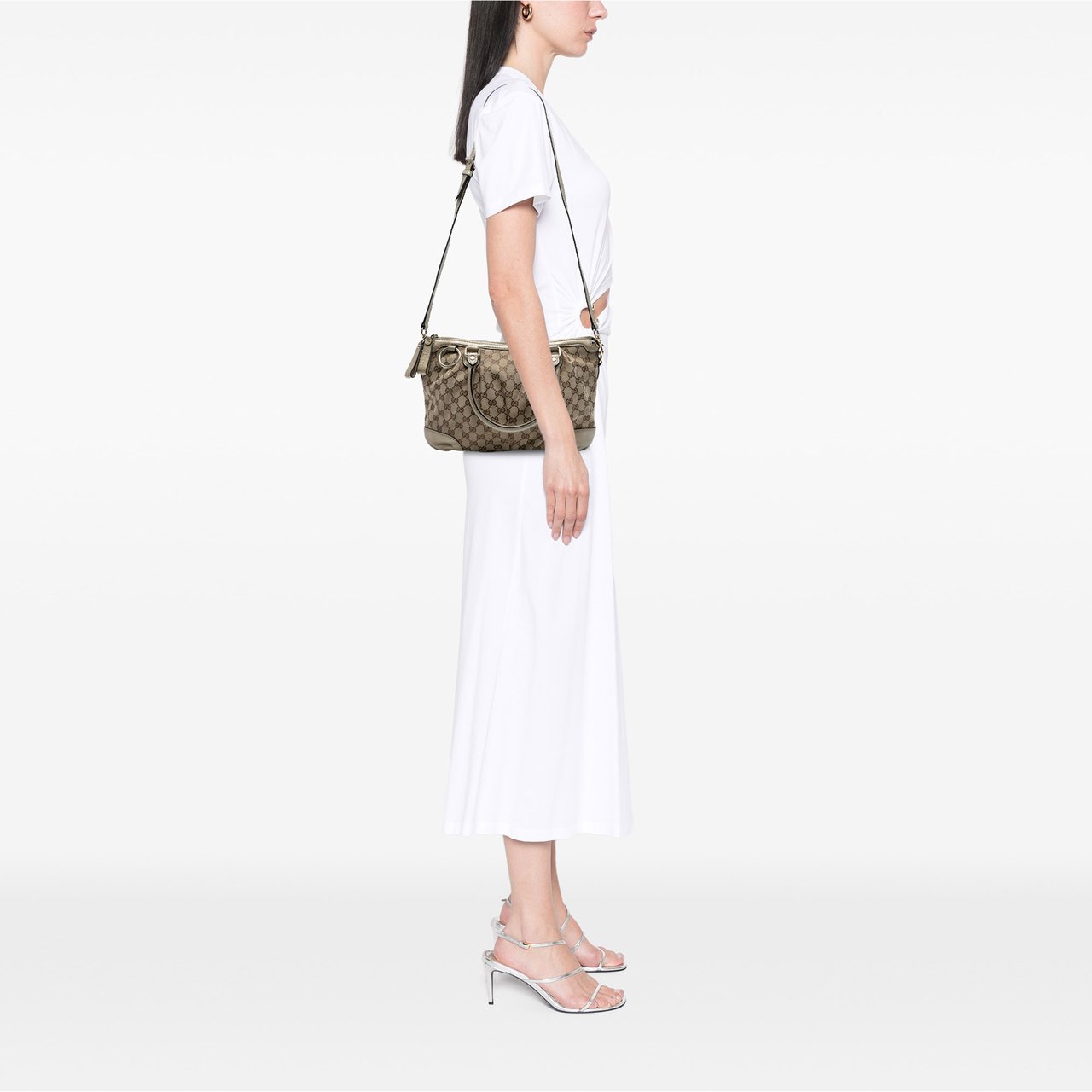 Gucci GG Canvas Sukey Satchel Bruin