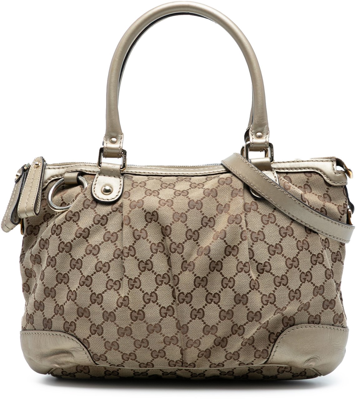 Gucci GG Canvas Sukey Satchel Bruin