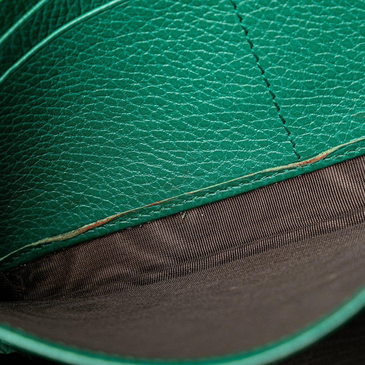 Gucci Mini Leather Dionysus Wallet on Chain Groen
