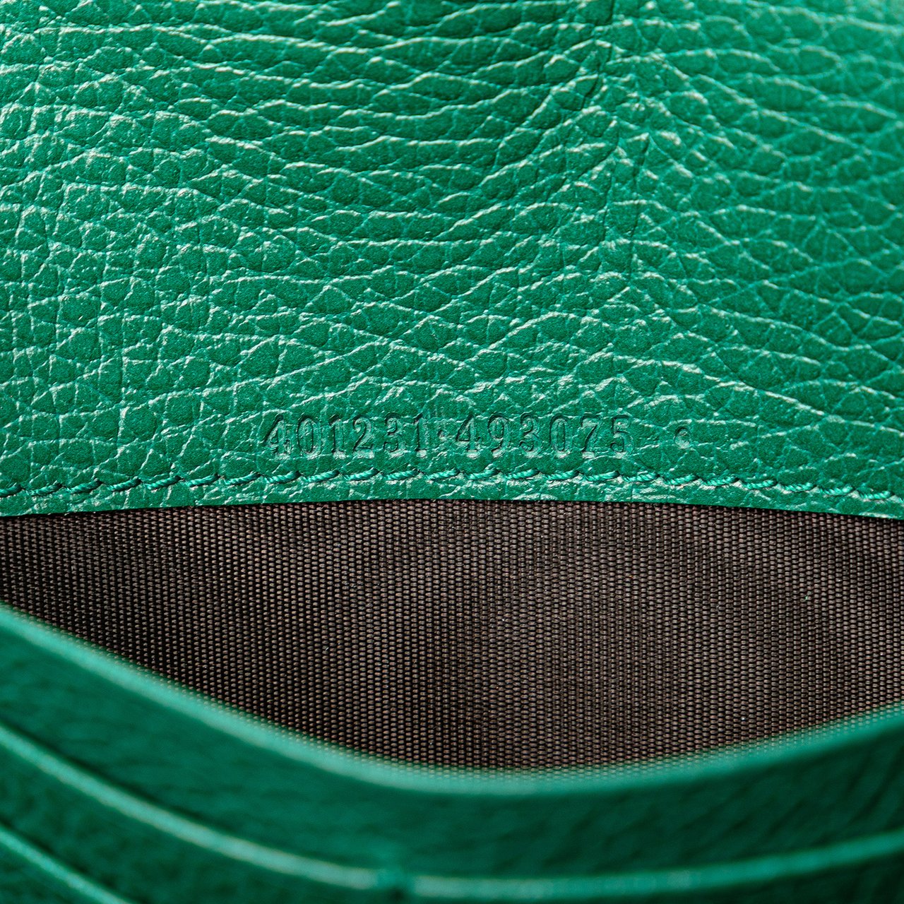 Gucci Mini Leather Dionysus Wallet on Chain Groen