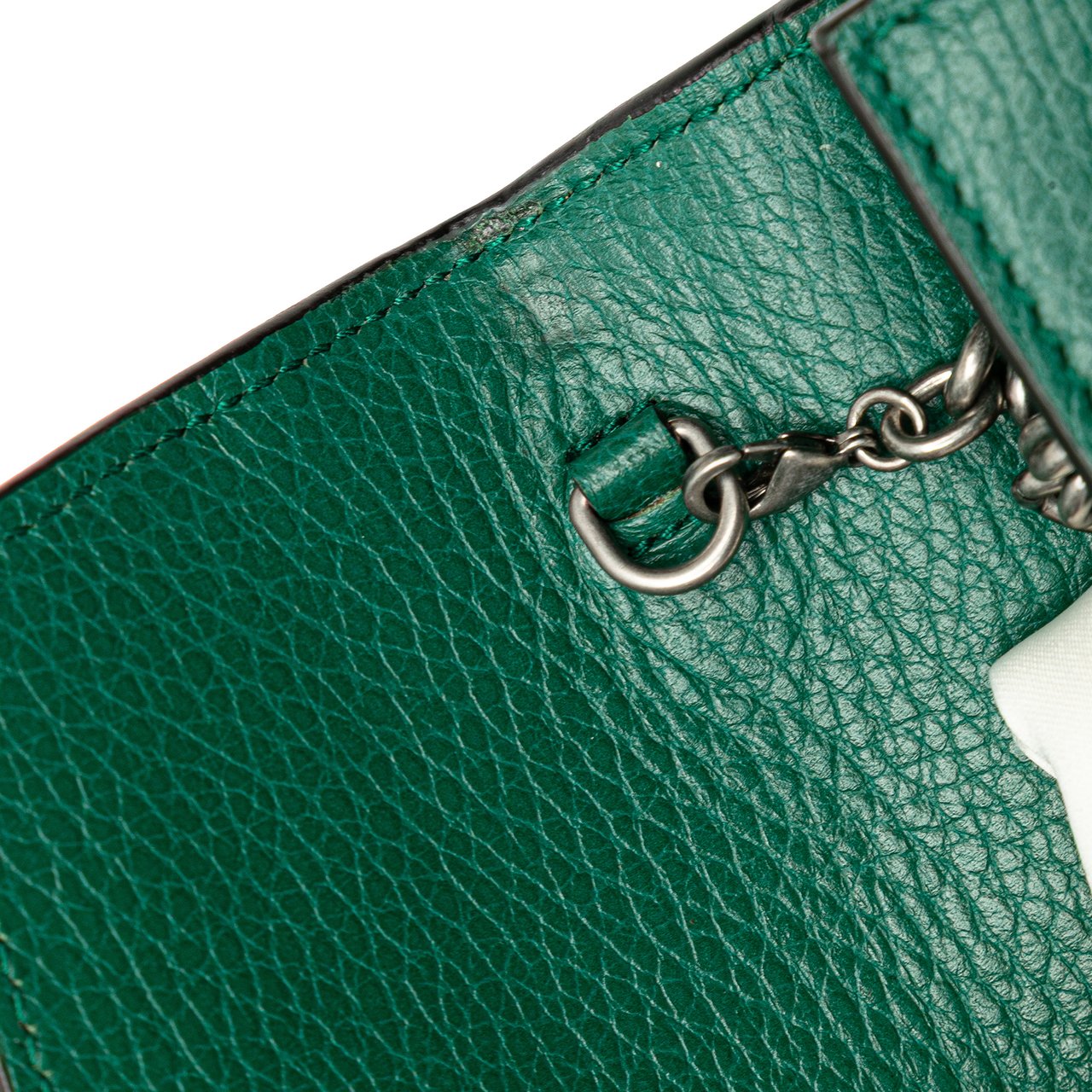 Gucci Mini Leather Dionysus Wallet on Chain Groen