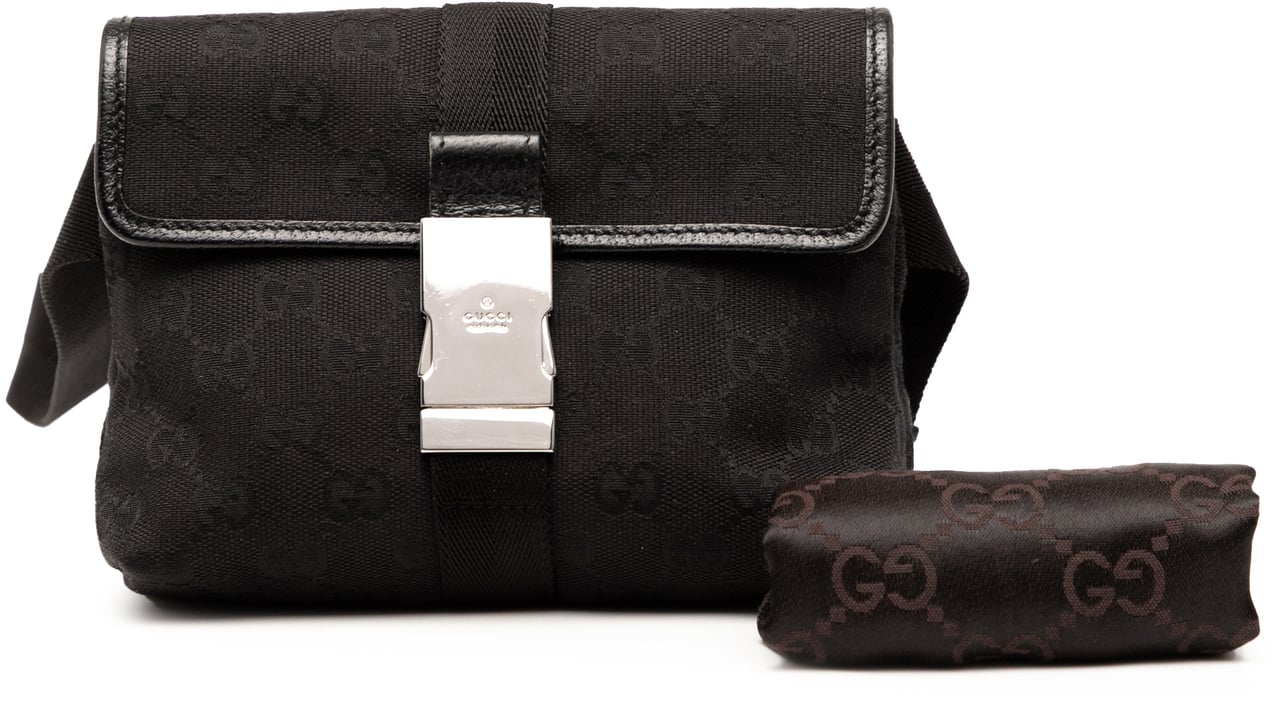 Gucci GG Canvas Belt Bag Zwart