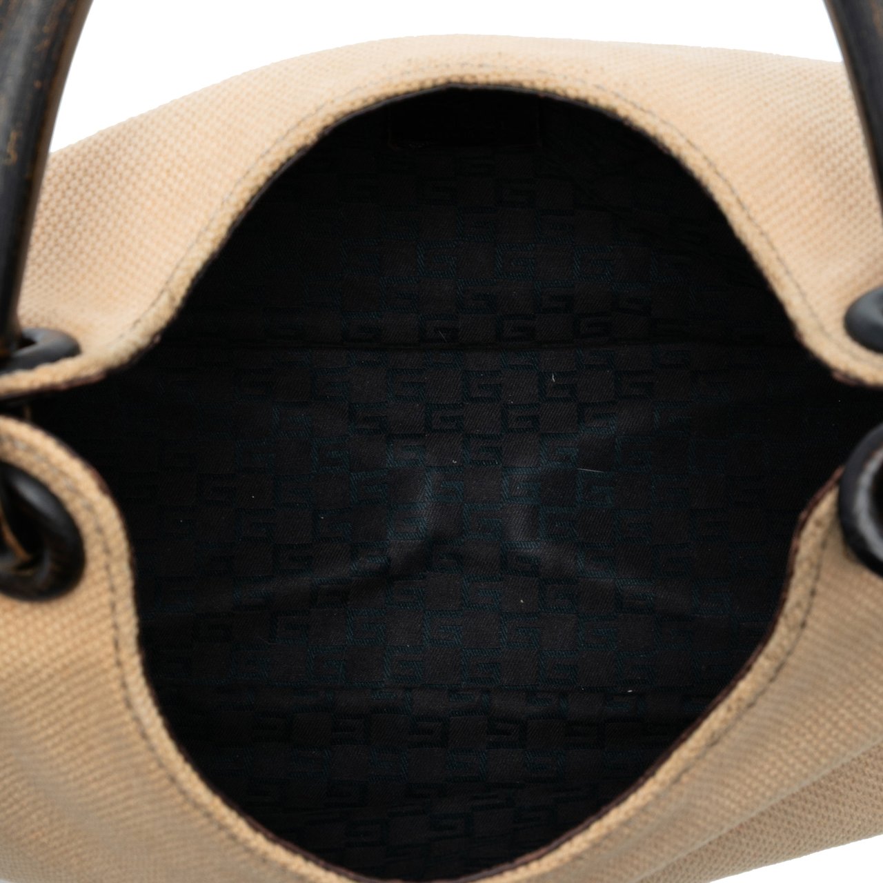 Gucci Canvas Shoulder Bag Bruin