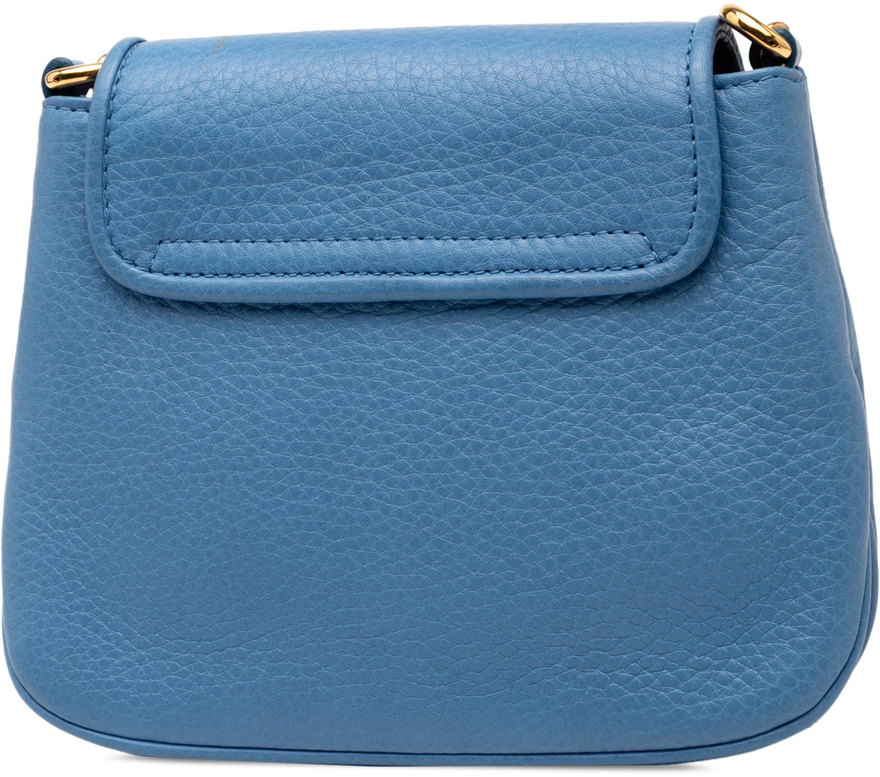 Gucci Small Leather 1973 Chain Crossbody Blauw