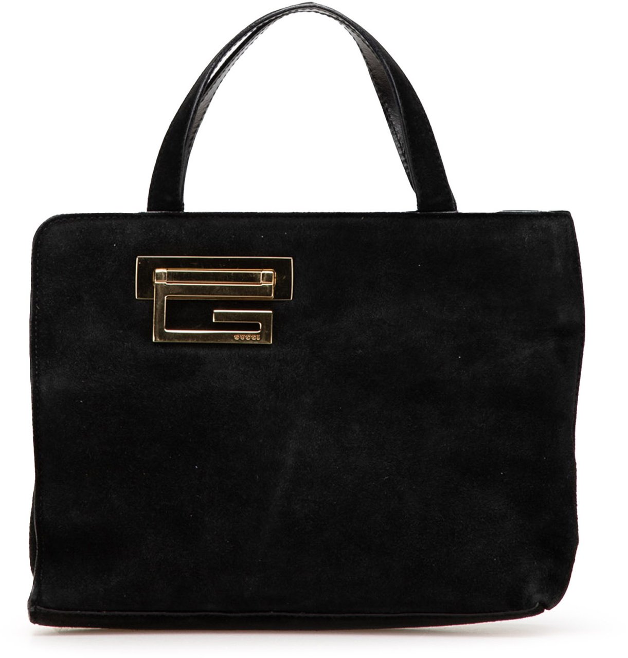 Gucci Suede Handbag Zwart