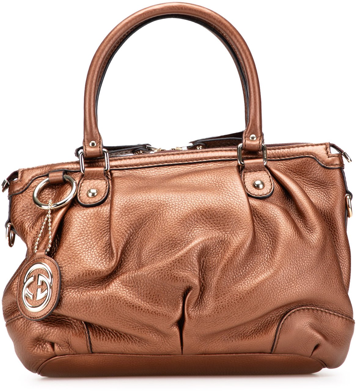 Gucci Calfskin Sukey Satchel Bruin