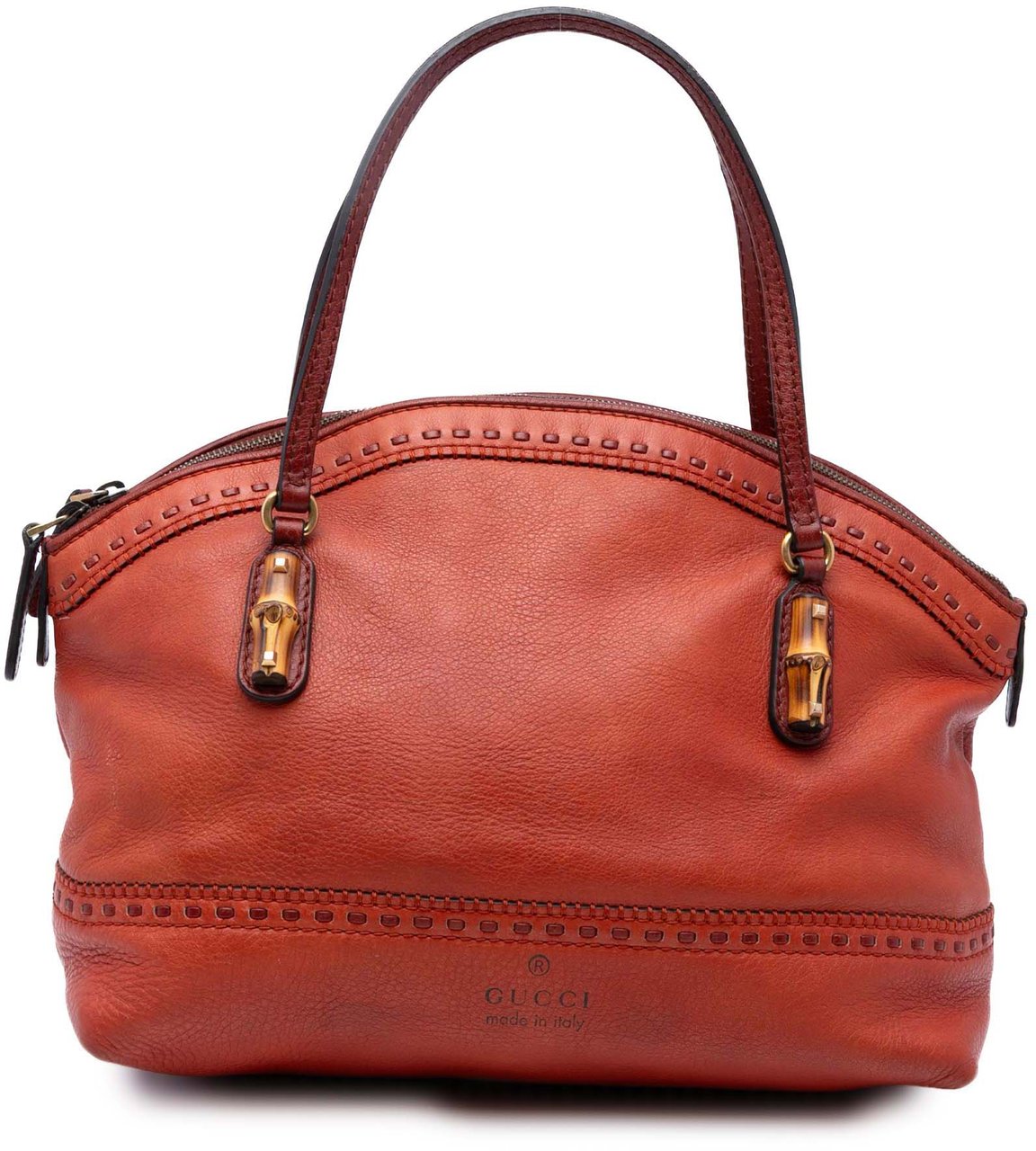 Gucci Leather Laidback Crafty Handbag Oranje