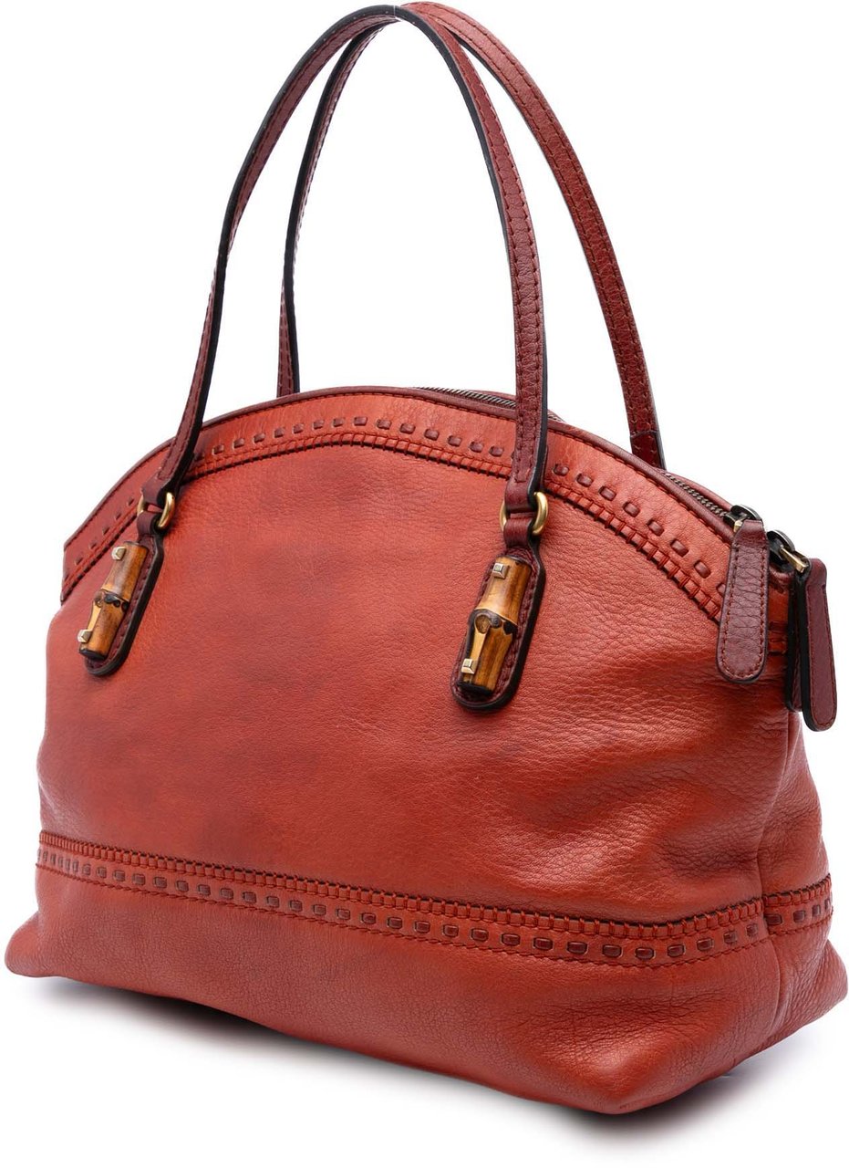 Gucci Leather Laidback Crafty Handbag Oranje
