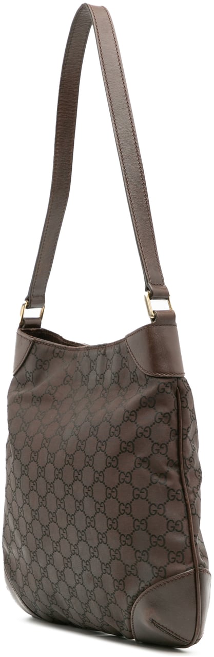 Gucci GG Canvas Shoulder Bag Bruin