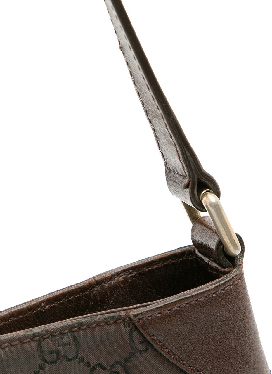 Gucci GG Canvas Shoulder Bag Bruin
