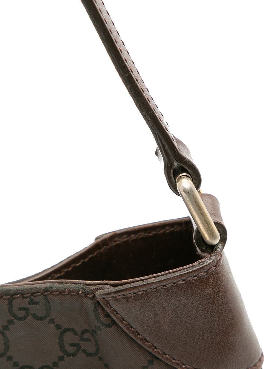 Gucci GG Canvas Shoulder Bag Bruin