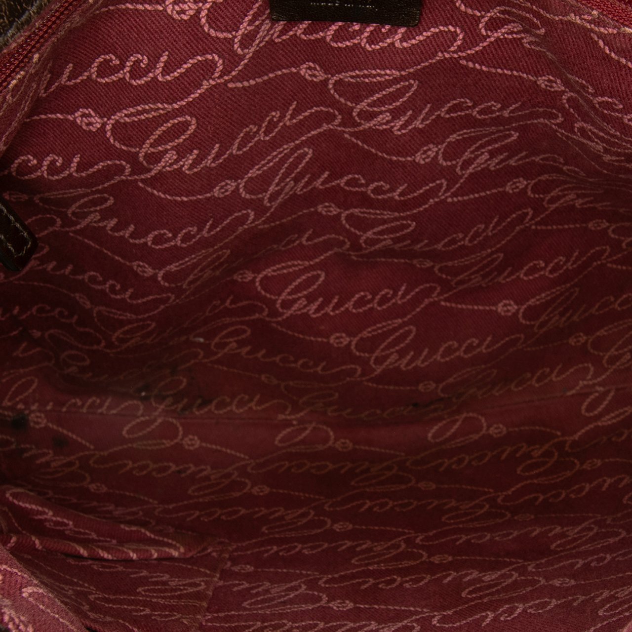 Gucci GG Canvas Shoulder Bag Bruin