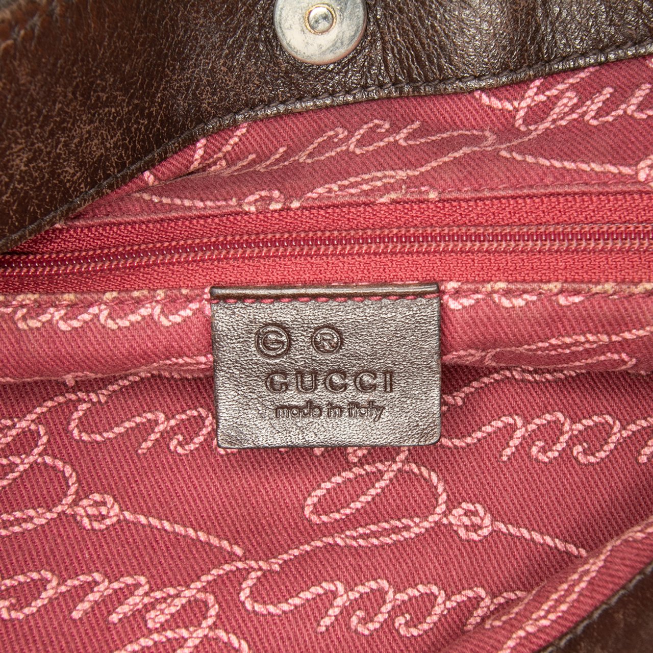 Gucci GG Canvas Shoulder Bag Bruin