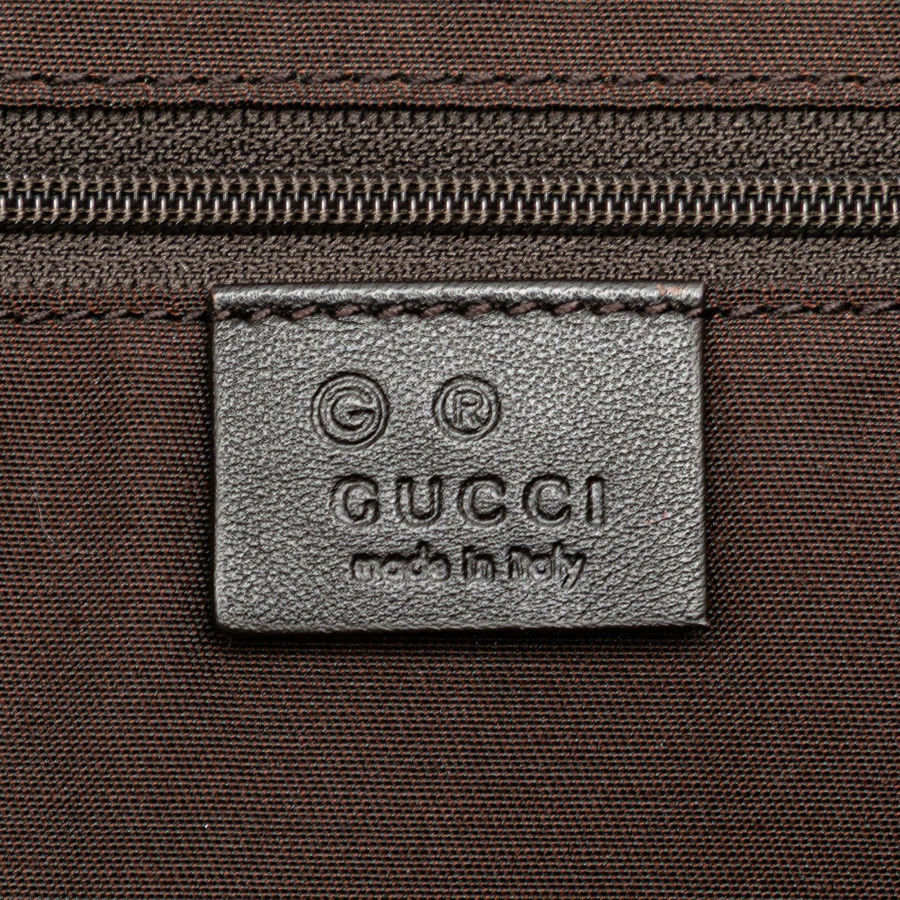 Gucci Leather Abbey D Ring Horsebit Tote Bruin