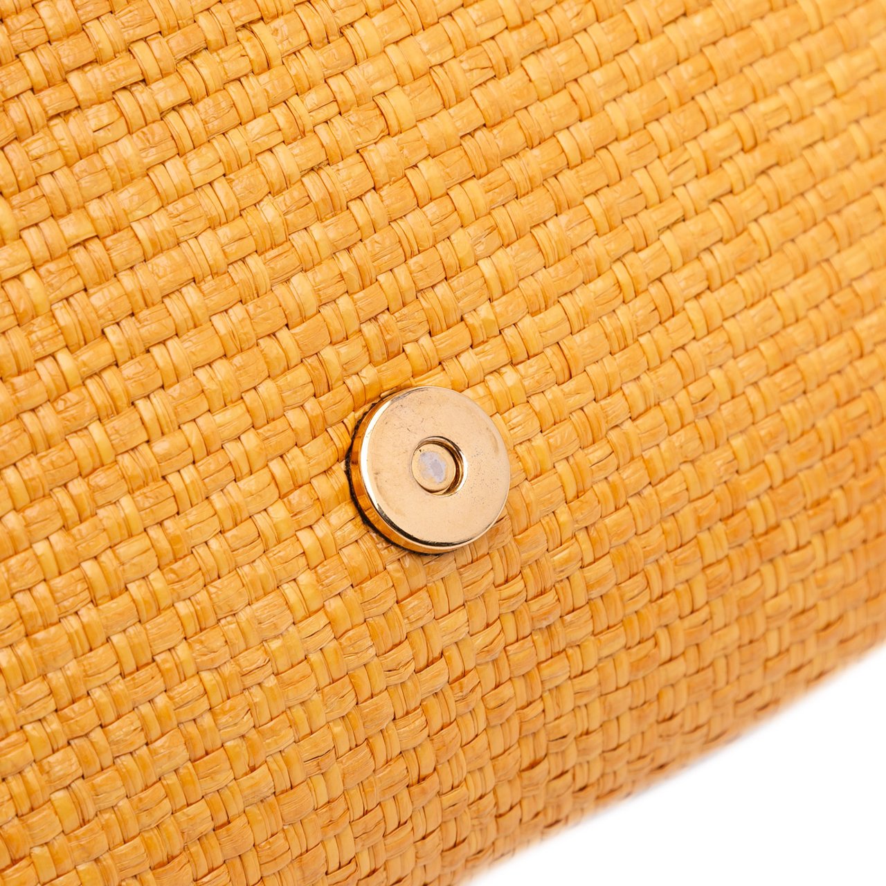 Gucci Raffia Horsebit 1955 Chain Crossbody Geel
