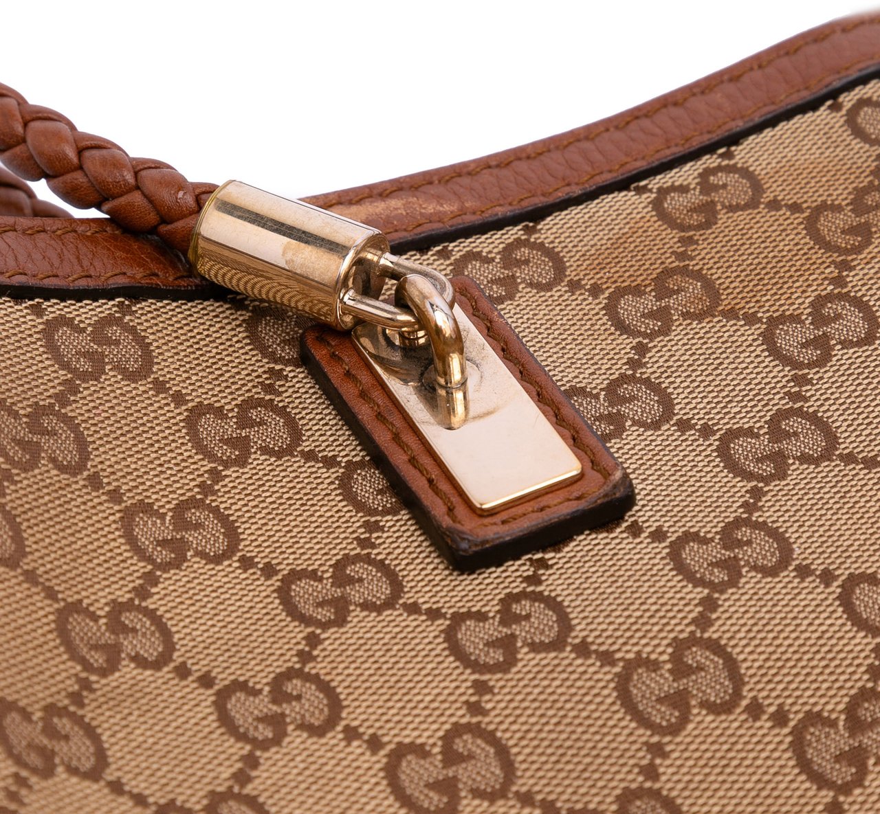 Gucci Medium GG Canvas Bella Tote Bruin