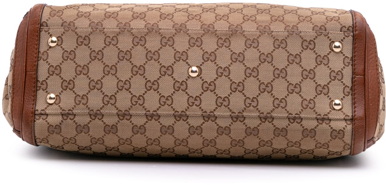 Gucci Medium GG Canvas Bella Tote Bruin