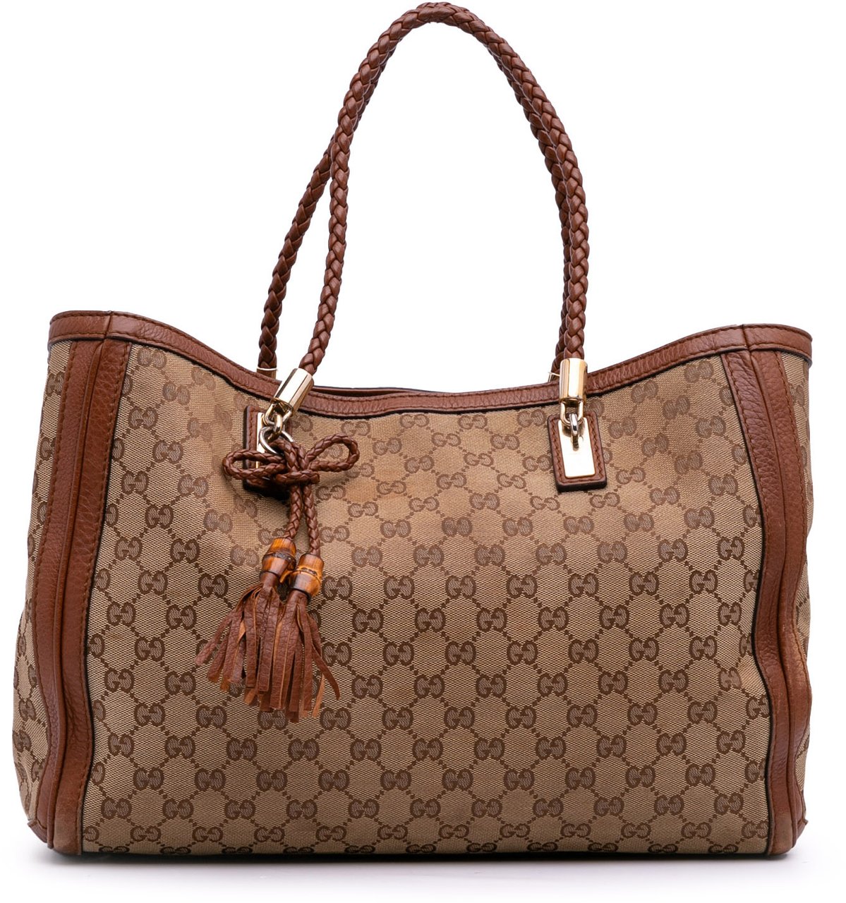 Gucci Medium GG Canvas Bella Tote Bruin