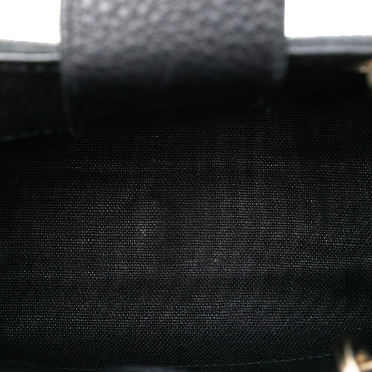 Gucci Mini Calfskin Bamboo Shopper Satchel Zwart