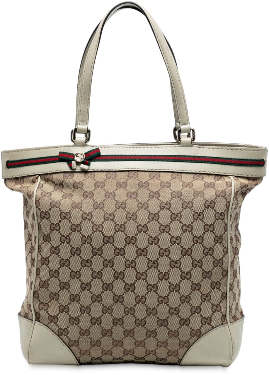 Gucci GG Canvas Mayfair Tote Bruin
