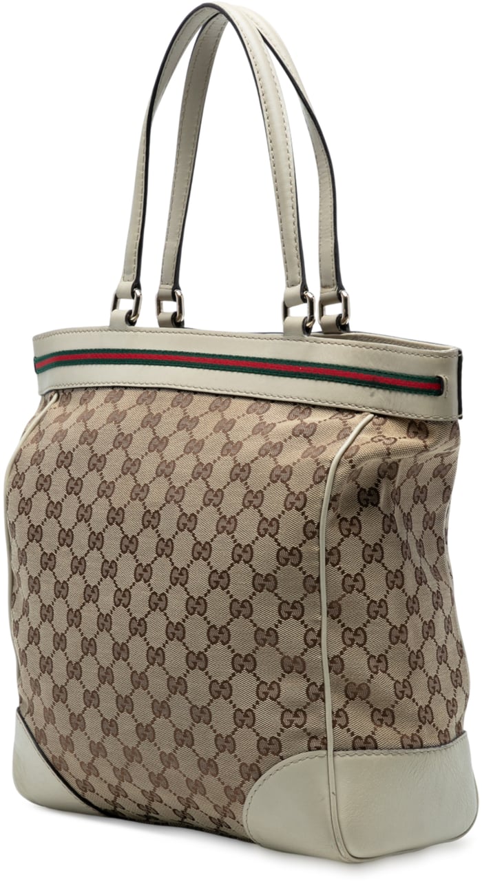 Gucci GG Canvas Mayfair Tote Bruin