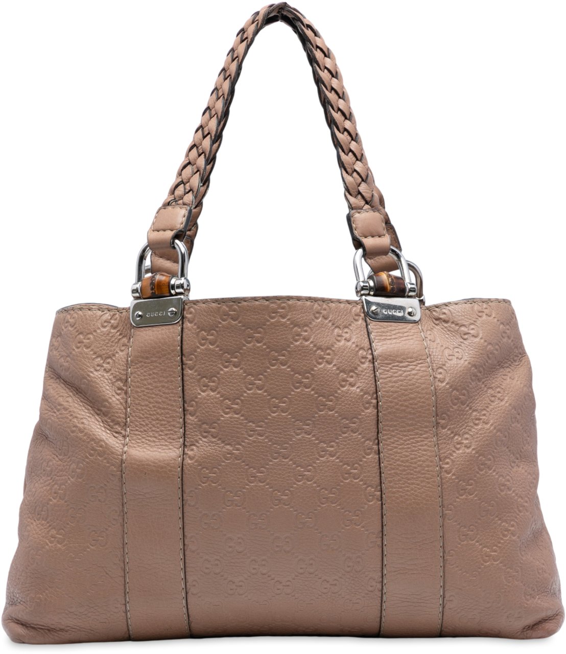Gucci Medium Guccissima Bamboo Libeccio Tote Bruin