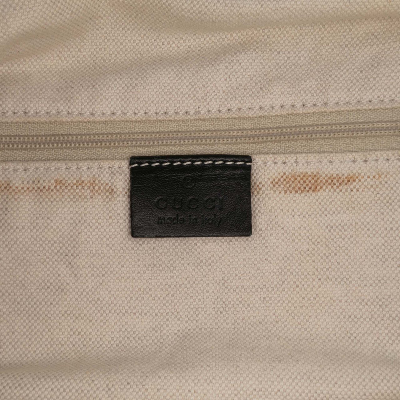 Gucci Diamante Canvas Sukey Satchel Bruin