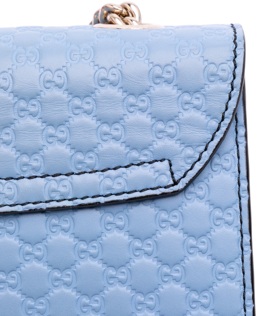 Gucci Mini Microguccissima Emily Crossbody Blauw