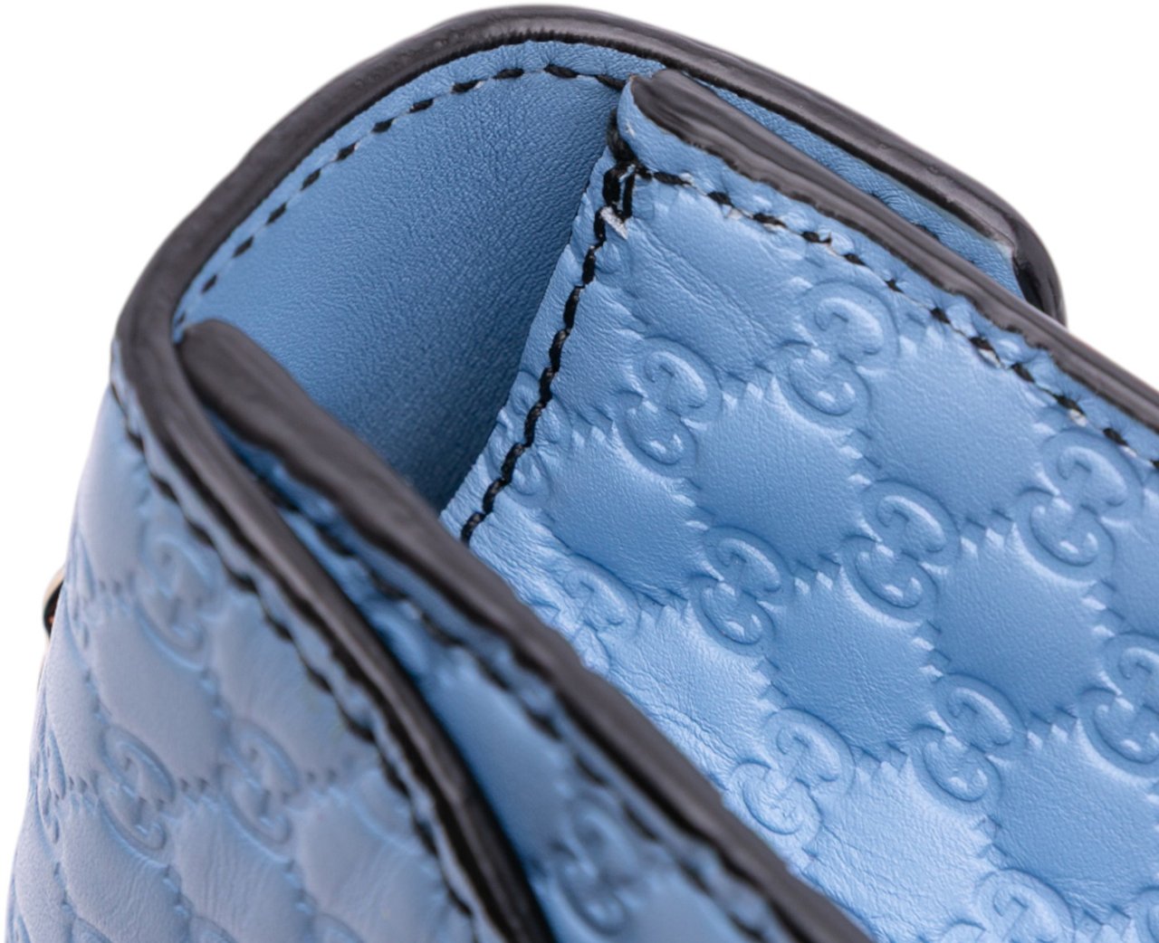 Gucci Mini Microguccissima Emily Crossbody Blauw