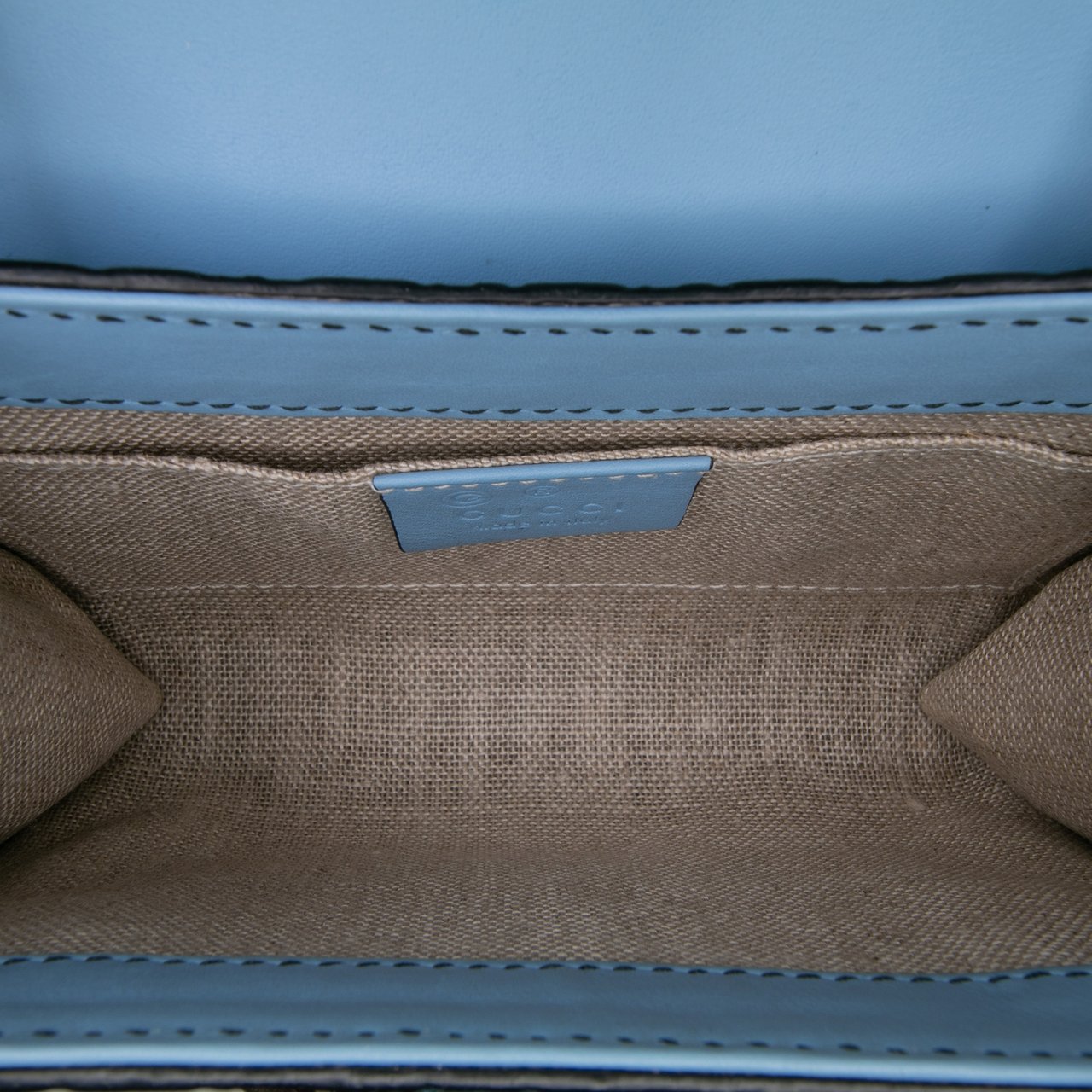 Gucci Mini Microguccissima Emily Crossbody Blauw