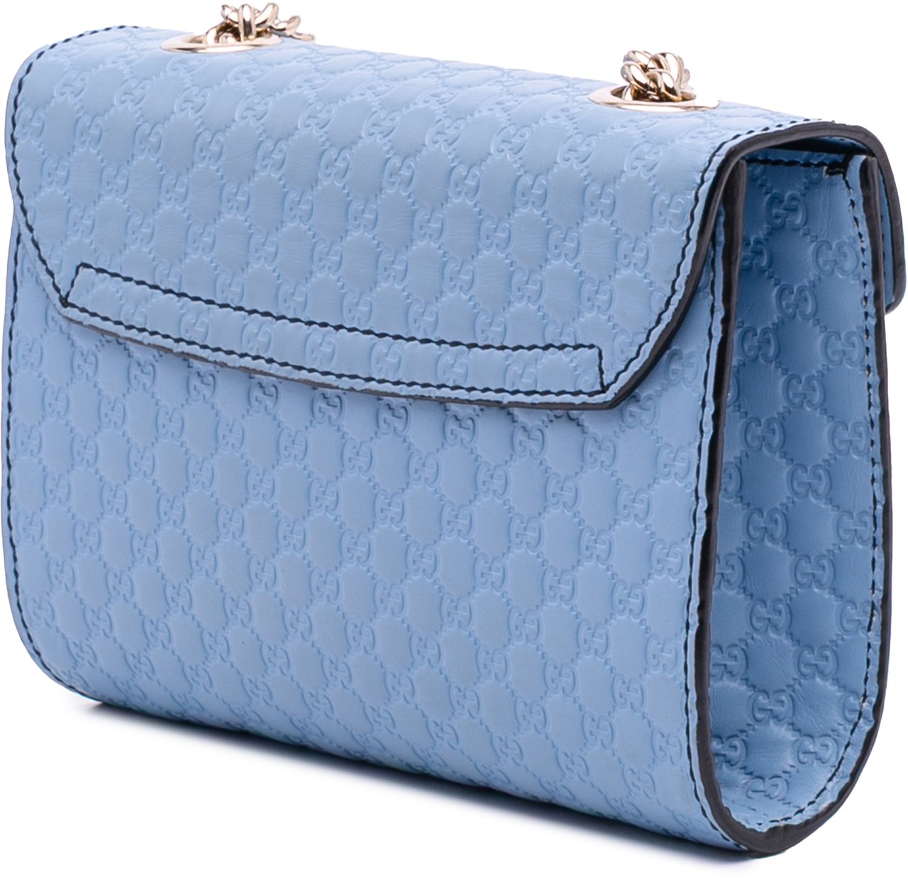 Gucci Mini Microguccissima Emily Crossbody Blauw