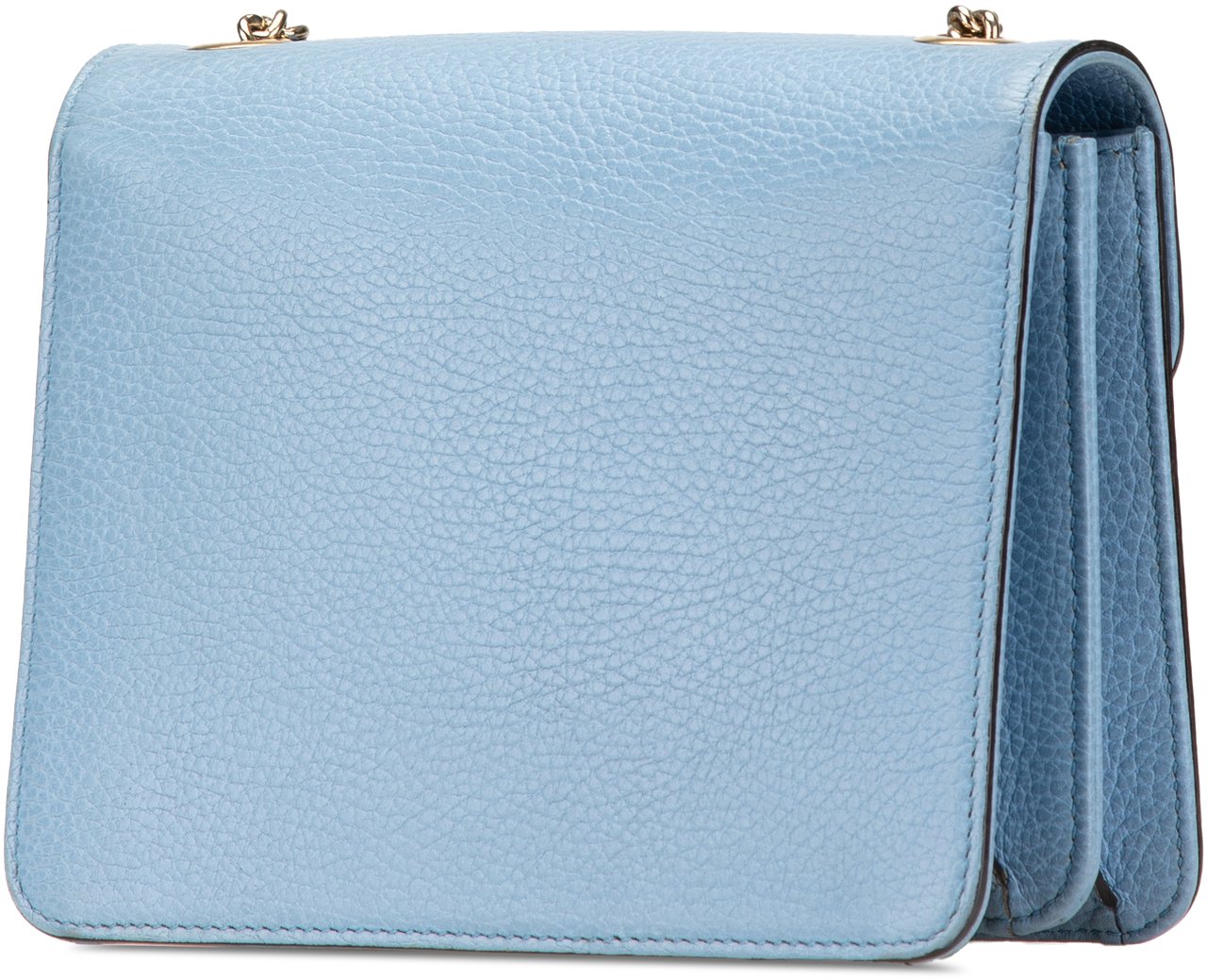 Gucci Small Dollar Calfskin Interlocking G Crossbody Blauw